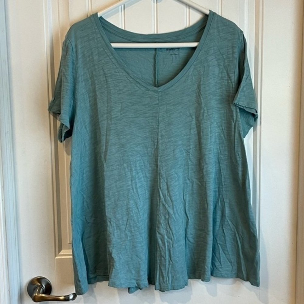 Nwot Studio Park x Kerstin Lindquist Large L Beach Boutique Blue top Tee T-Shirt